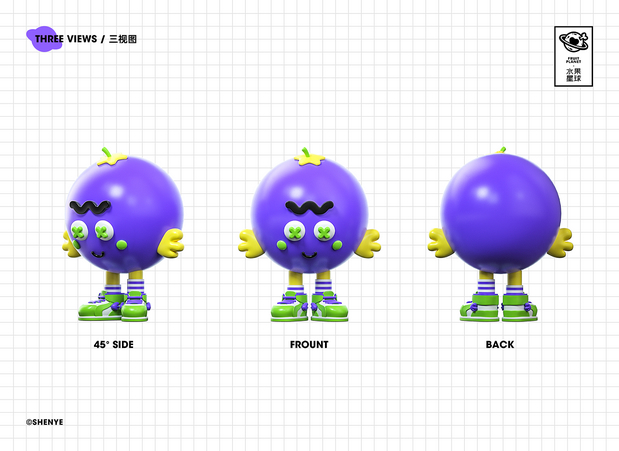 Fruit Planet水果星球卡通形象