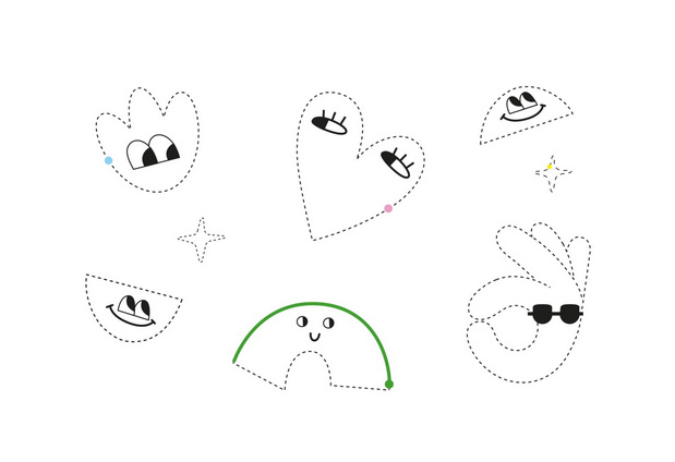 多彩色的搭配更显年轻时尚