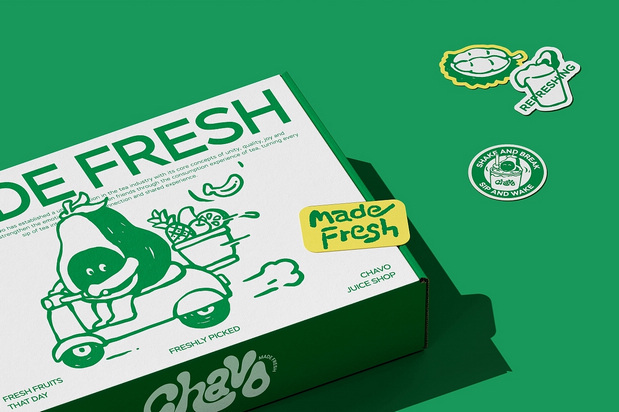 新加坡果茶Chavo品牌设计