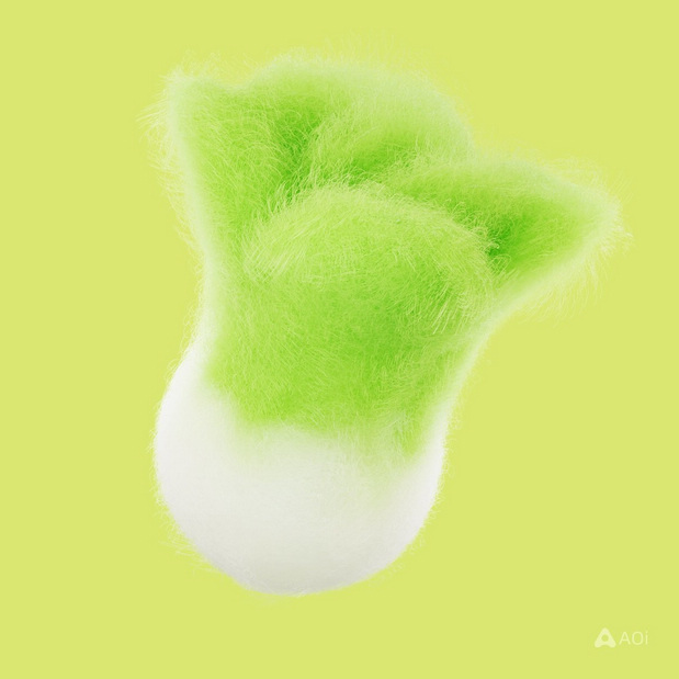 毛绒绒可爱食物材料模型