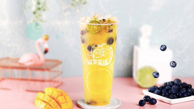 “槑果星球”果茶品牌形象