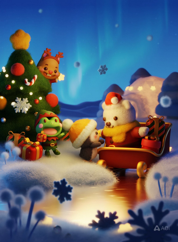 毛绒绒可爱食物材料模型