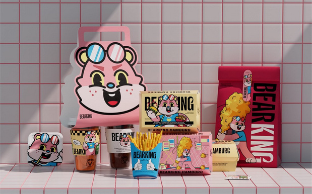 快餐美食汉堡薯条食品品牌设计