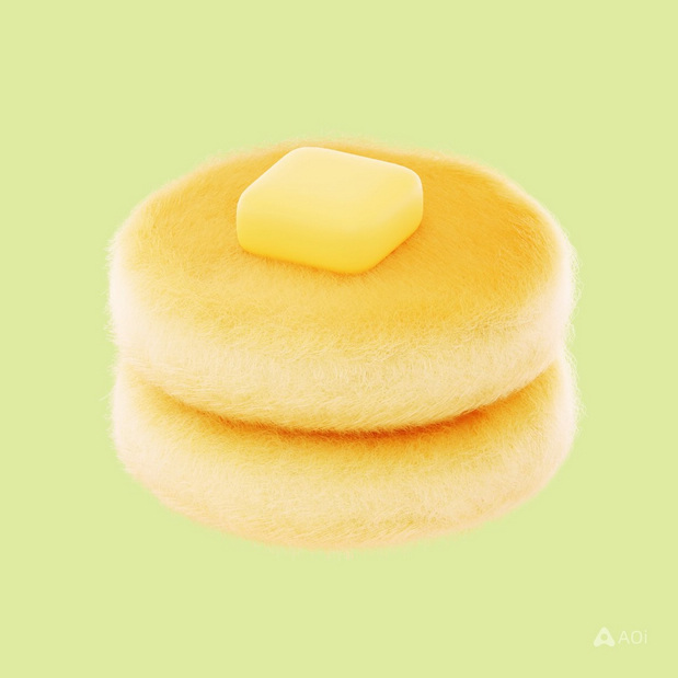 毛绒绒可爱食物材料模型