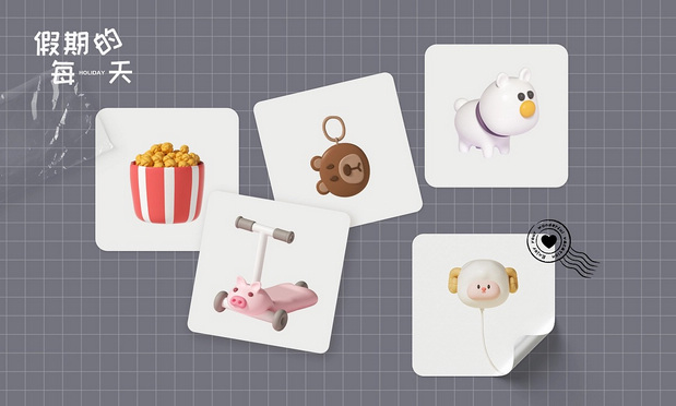 原创潮玩IP设计假期的每一天
