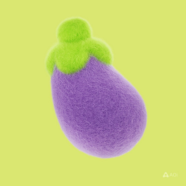 毛绒绒可爱食物材料模型