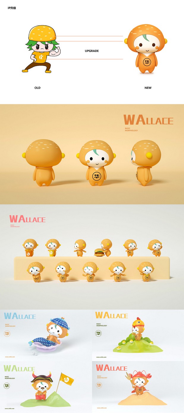 华莱士品牌最新IP形象设计