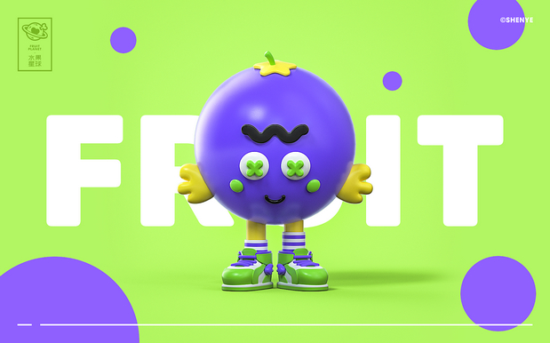 Fruit Planet水果星球卡通形象