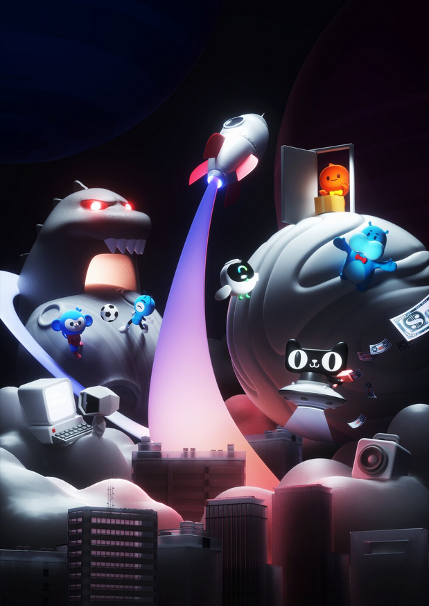 阿里巴巴卡通片角色设计动物