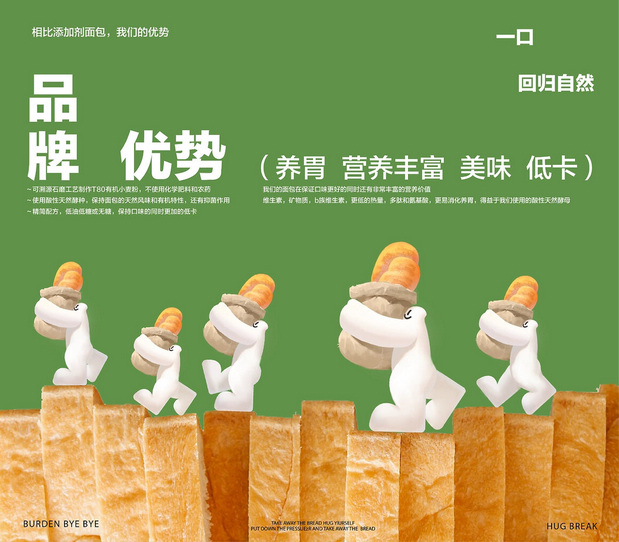 抱走面包Hug Bread品牌VI形象