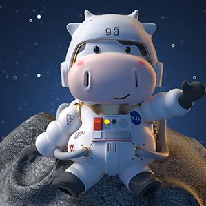 牛年IP设计-太空牛 /><img fetchpriority=