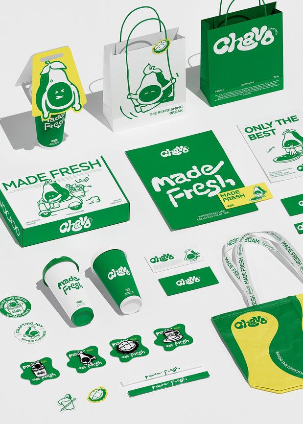 新加坡果茶Chavo品牌设计