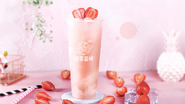 “槑果星球”果茶品牌形象