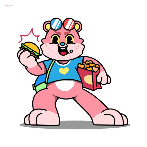 快餐美食汉堡薯条食品品牌设计