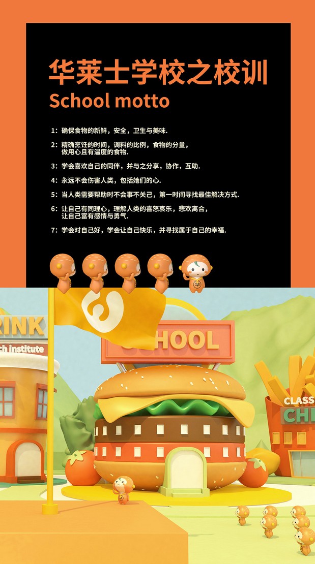 华莱士品牌最新IP形象设计