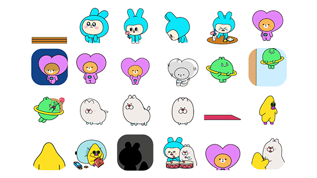 V CREW Character Branding