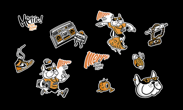 美瑞客披萨品牌设计