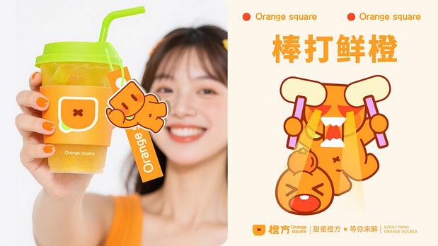 橙方茶饮品牌全案品牌设计