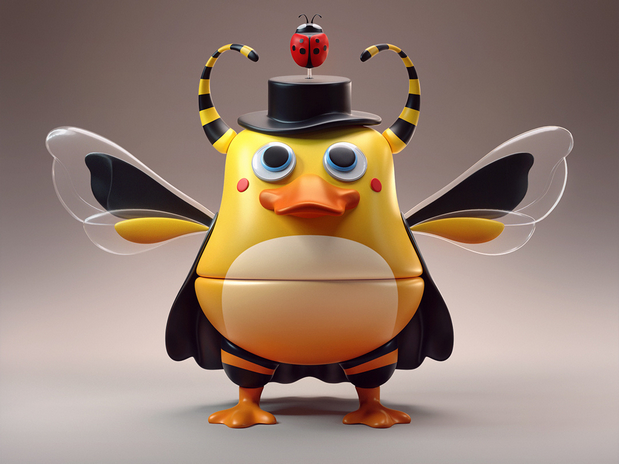 有趣的3D卡通动物