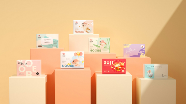 NOOBE 母婴纸巾品牌IP
