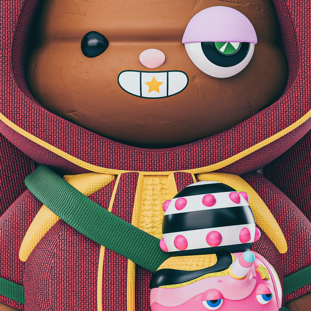 C4D卡通建模3D图像建模