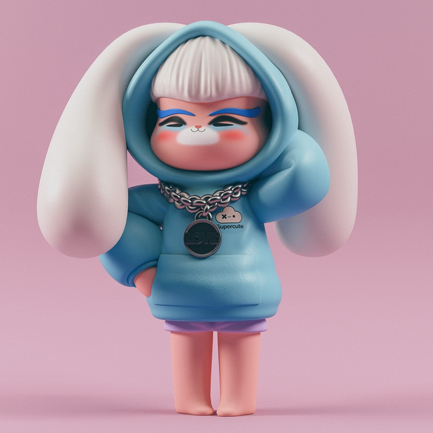 C4D卡通建模3D图像建模