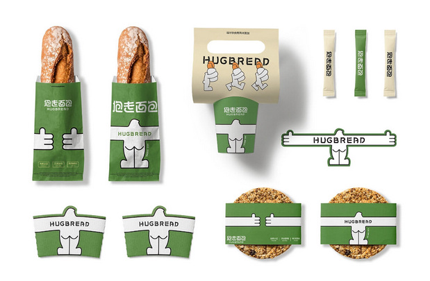 抱走面包Hug Bread品牌VI形象