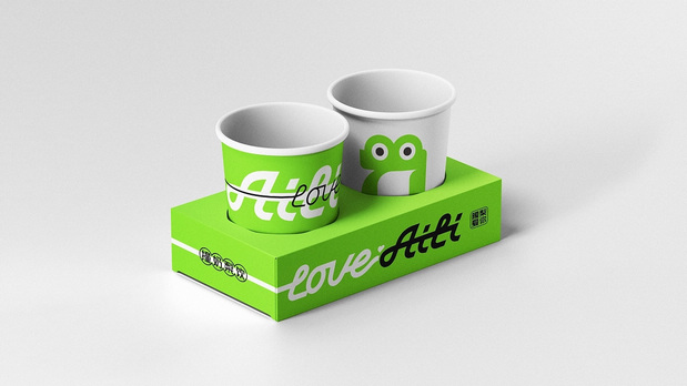 AILI*暧梨/撞奶梨饮品牌VI设计