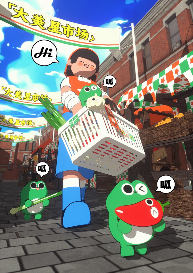 大美星牛蛙市场×灵感兽