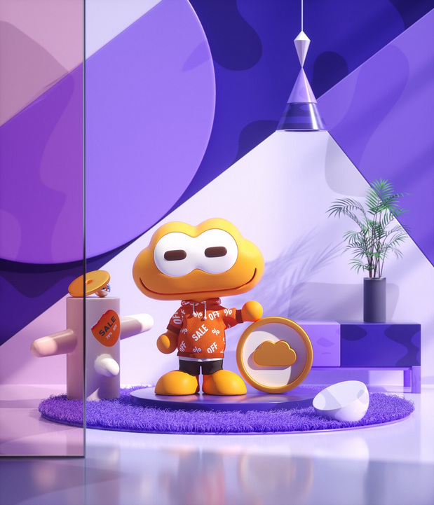 阿里巴巴卡通片角色设计动物