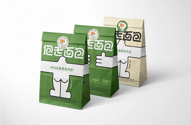 抱走面包Hug Bread品牌VI形象
