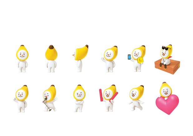 3D吉祥物：L.POINT X Avofriends