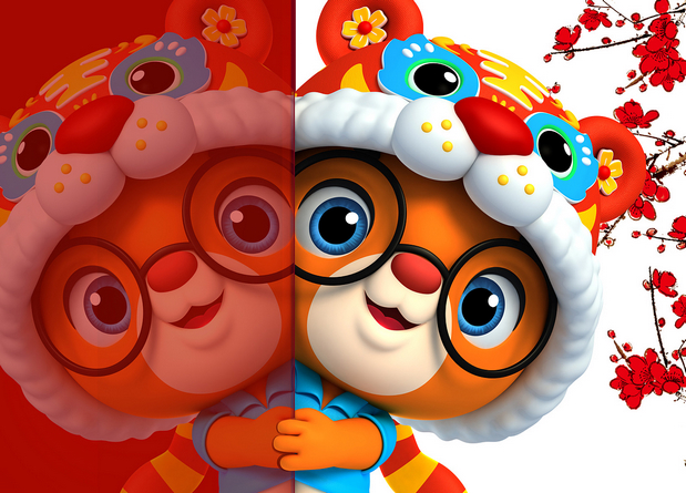 3D吉祥物：虎虎的超级熊（Super bear）