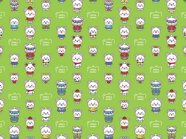 Midea Family Q版形象设计