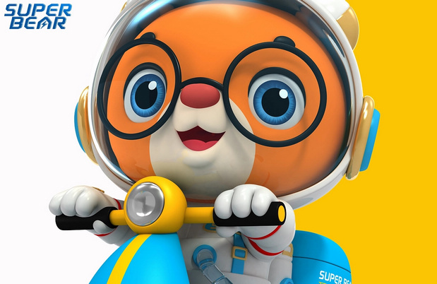3D吉祥物：航天超级熊Super bear