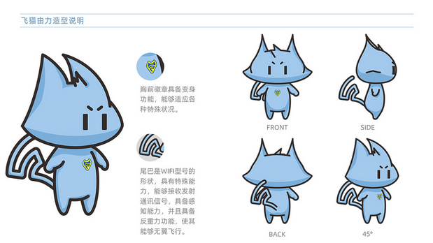 卡通IP形象设计|飞猫由力