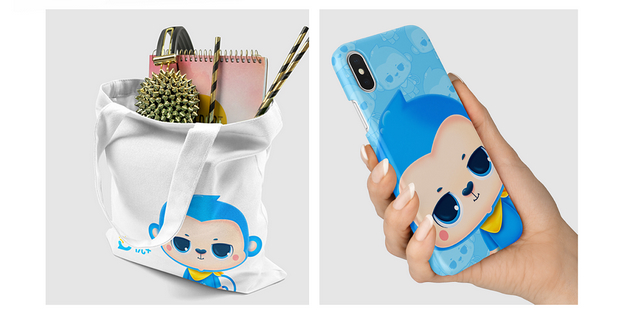 校园项目IP形象设计优嘉猴