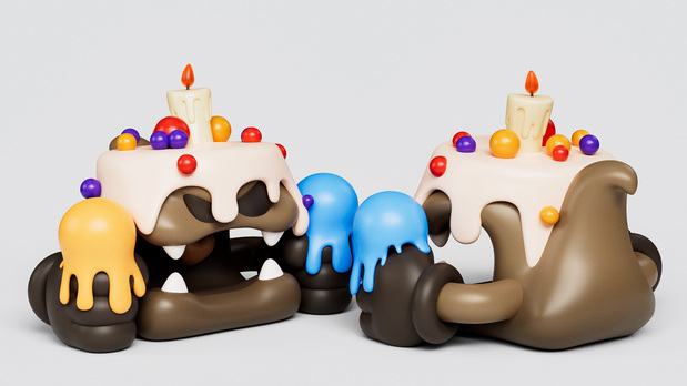 3D吉祥物：蛇形象IP设计Interesting Snake