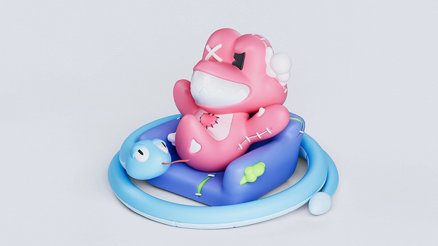 3D吉祥物：顽皮蛇IP形象