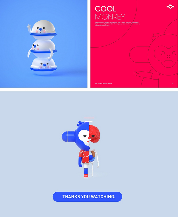 3D吉祥物：COOL MONKEY 形象设计