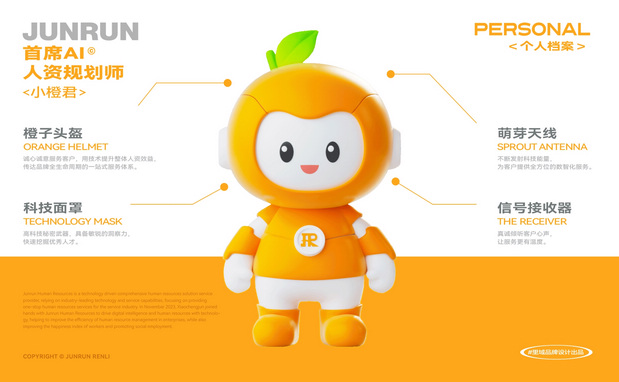 君润人力IP形象-小橙君