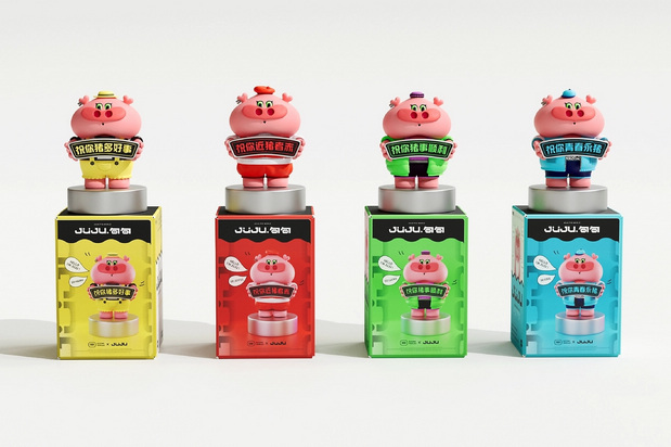 3D吉祥物：句句猪IP设计丨做个juju