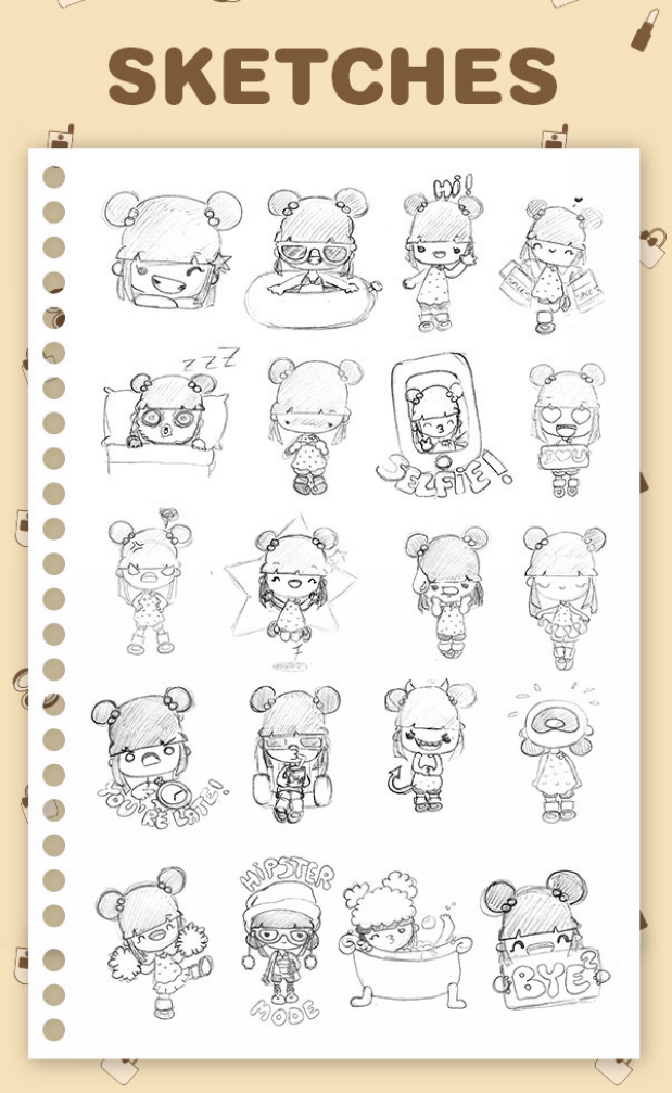 Fashionist Kat Stickers