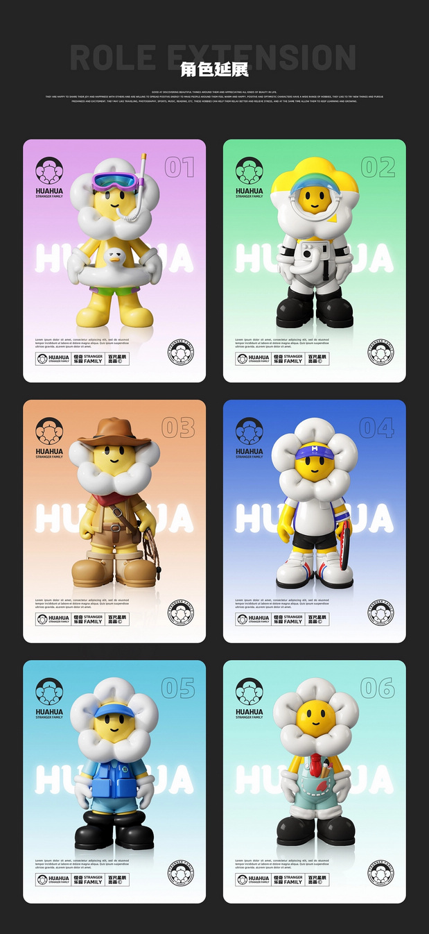 3D吉祥物：原创潮玩IP-品牌全案设计