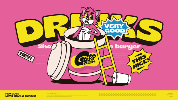 Guys汉堡披萨vi设计