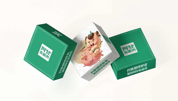 阿甘东坡肉IP形象设计