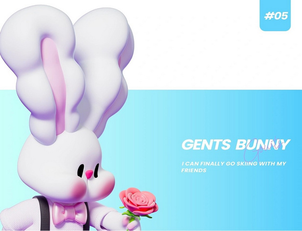 CLOUD BUNNY 3D可爱角色