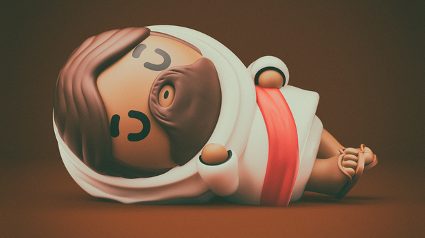 3D吉祥物：God son sticker