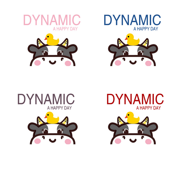 牛小花ip形象设计表情包