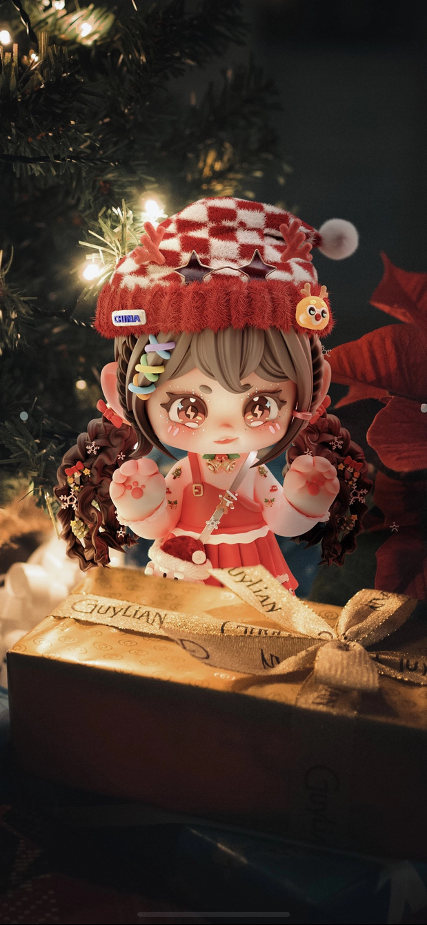 3D吉祥物：Aimee提前来过圣诞啦